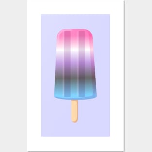 Genderfluid Popsicle Posters and Art